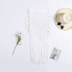 Sunset Waves and Flowing Tassels Beach Skirt