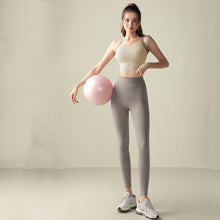 Load image into Gallery viewer, Cross Back Sports Set High Waist Hip Lifting Abdominal

