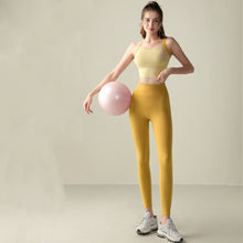 Load image into Gallery viewer, Cross Back Sports Set High Waist Hip Lifting Abdominal
