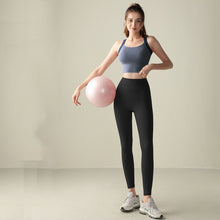 Load image into Gallery viewer, Cross Back Sports Set High Waist Hip Lifting Abdominal
