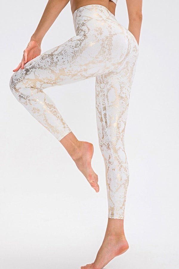 Animal Print Slim Sports Pants